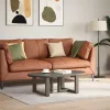  2 db fekete, T-alakú acél dohányzóasztal láb 50x25x(30-31) cm