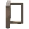  2 db fekete, T-alakú acél dohányzóasztal láb 50x25x(30-31) cm