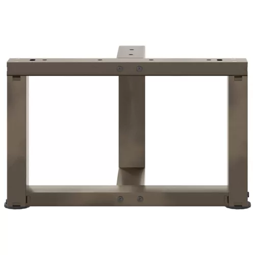  2 db fekete, T-alakú acél dohányzóasztal láb 50x25x(30-31) cm