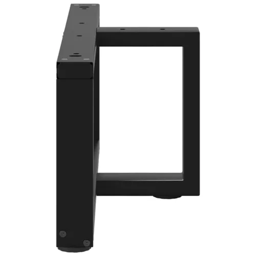  2 db fekete, T-alakú acél dohányzóasztal láb 60x25x(30-31) cm