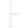  2 db fehér, T-alakú dohányzóasztal láb 60x25x(30-31) cm acél dohányzóasztal láb