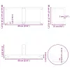  2 db antracitszürke, T-alakú acél dohányzóasztal láb 60x25x(30-31) cm