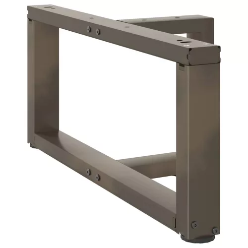  2 db fekete, T-alakú acél dohányzóasztal láb 60x25x(30-31) cm