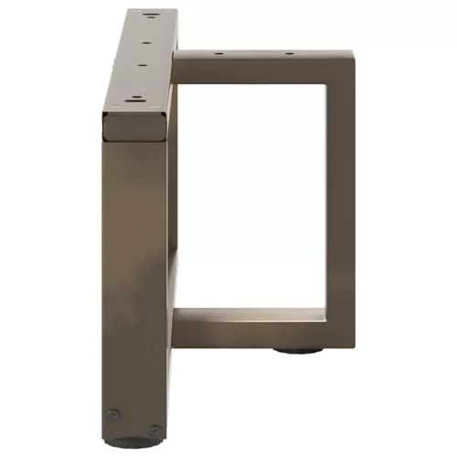  2 db fekete, T-alakú acél dohányzóasztal láb 60x25x(30-31) cm