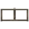  2 db fekete, T-alakú acél dohányzóasztal láb 60x25x(30-31) cm