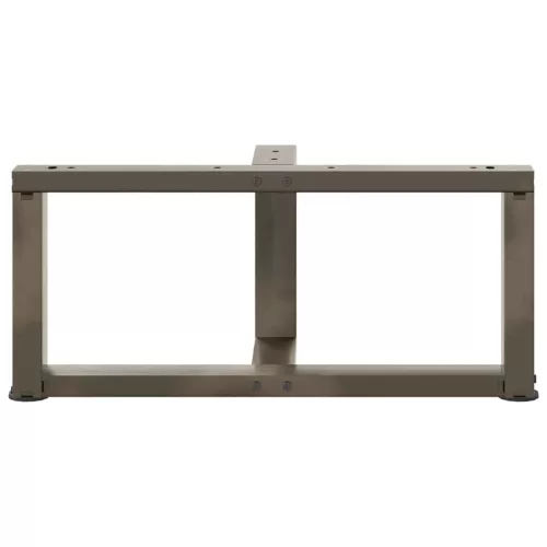  2 db fekete, T-alakú acél dohányzóasztal láb 60x25x(30-31) cm