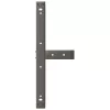  2 db fekete, T-alakú acél dohányzóasztal láb 60x25x(30-31) cm