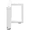  2 db fehér, T-alakú dohányzóasztal láb 70x25x(30-31) cm acél dohányzóasztal láb