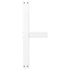  2 db fehér, T-alakú dohányzóasztal láb 70x25x(30-31) cm acél dohányzóasztal láb