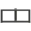  2 db antracitszürke, T-alakú acél dohányzóasztal láb 70x25x(30-31) cm