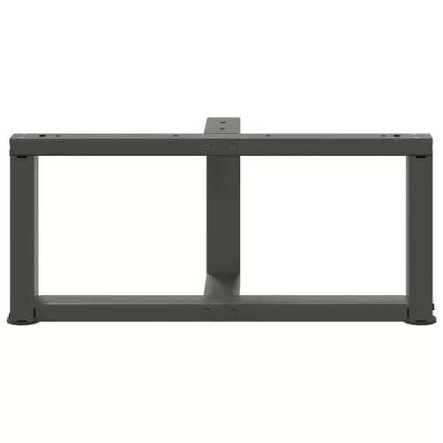  2 db antracitszürke, T-alakú acél dohányzóasztal láb 70x25x(30-31) cm