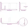  2 db antracitszürke, T-alakú acél dohányzóasztal láb 70x25x(30-31) cm