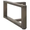  2 db fekete, T-alakú acél dohányzóasztal láb 70x25x(30-31) cm