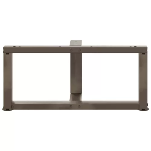  2 db fekete, T-alakú acél dohányzóasztal láb 70x25x(30-31) cm