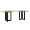  2 db fekete, T-alakú acél dohányzóasztal láb 28x25x(42-43) cm