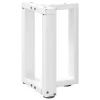  2 db fehér, T-alakú dohányzóasztal láb 28x25x(42-43) cm acél