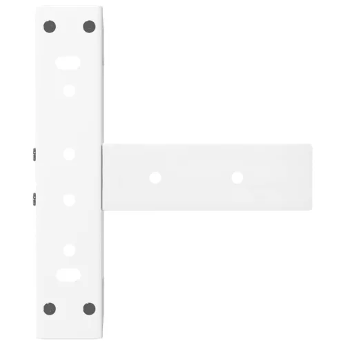  2 db fehér, T-alakú dohányzóasztal láb 28x25x(42-43) cm acél