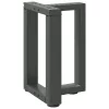  2 db antracitszürke, T-alakú acél dohányzóasztal láb 28x25x(42-43) cm