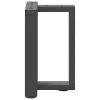  2 db antracitszürke, T-alakú acél dohányzóasztal láb 28x25x(42-43) cm