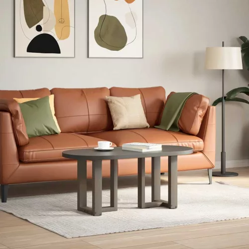  2 db fekete, T-alakú acél dohányzóasztal láb 28x25x(42-43) cm