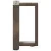  2 db fekete, T-alakú acél dohányzóasztal láb 28x25x(42-43) cm