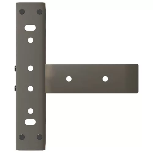  2 db fekete, T-alakú acél dohányzóasztal láb 28x25x(42-43) cm