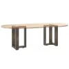  2 db fekete, T-alakú acél dohányzóasztal láb 28x25x(42-43) cm