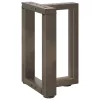  2 db fekete, T-alakú acél dohányzóasztal láb 38x25x(42-43) cm