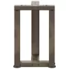  2 db fekete, T-alakú acél dohányzóasztal láb 38x25x(42-43) cm