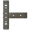  2 db fekete, T-alakú acél dohányzóasztal láb 38x25x(42-43) cm