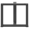  2 db antracitszürke, T-alakú acél dohányzóasztal láb 50x25x(42-43) cm