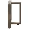  2 db fekete, T-alakú acél dohányzóasztal láb 50x25x(42-43) cm