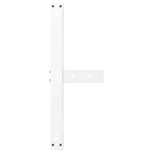  2 db T-alakú dohányzóasztal láb fehér 60x25x(42-43) cm acél dohányzóasztal láb
