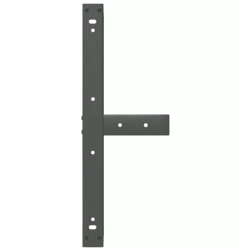  2 db antracitszürke, T-alakú acél dohányzóasztal láb 60x25x(42-43) cm