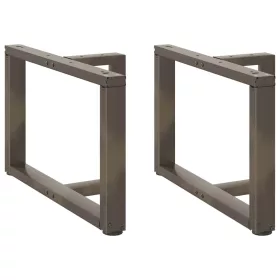    2 db fekete, T-alakú acél dohányzóasztal láb 60x25x(42-43) cm