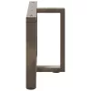  2 db fekete, T-alakú acél dohányzóasztal láb 60x25x(42-43) cm
