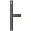  2 db fekete, T-alakú acél dohányzóasztal láb 60x25x(42-43) cm