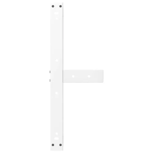  2 db fehér, T-alakú dohányzóasztal láb 70x25x(42-43) cm acél dohányzóasztal láb