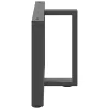  2 db antracitszürke, T-alakú acél dohányzóasztal láb 70x25x(42-43) cm