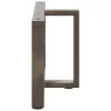  2 db fekete, T-alakú acél dohányzóasztal láb 70x25x(42-43) cm
