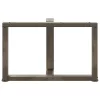  2 db fekete, T-alakú acél dohányzóasztal láb 70x25x(42-43) cm