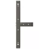  2 db fekete, T-alakú acél dohányzóasztal láb 70x25x(42-43) cm