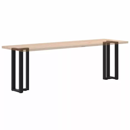  2 db fekete, T-alakú acél konzolasztal láb 25x28x(72-73) cm
