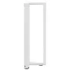  2 db fehér, T-alakú acél konzolasztal láb 25x28x(72-73) cm