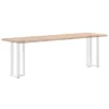  2 db fehér, T-alakú acél konzolasztal láb 25x28x(72-73) cm