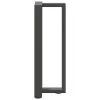  2 db antracitszürke T-alakú acél konzolasztal láb 25x28x(72-73) cm