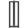 2 db antracitszürke T-alakú acél konzolasztal láb 25x28x(72-73) cm