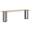 2 db antracitszürke T-alakú acél konzolasztal láb 25x28x(72-73) cm