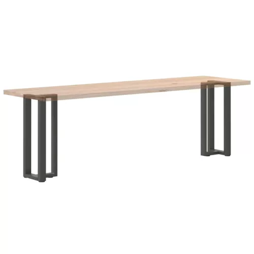  2 db antracitszürke T-alakú acél konzolasztal láb 25x28x(72-73) cm