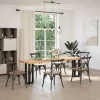  2 db fekete, T-alakú acél konzolasztal láb 38x25x(72-73) cm